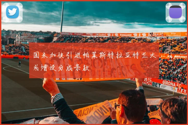国米加快引进帕莱斯特拉亚特兰大或增设分成条款